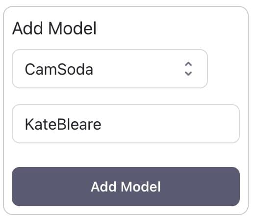 Open CaptureGem and Paste CamSoda Model Name