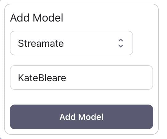 Open CaptureGem and Paste Streamate Model Name