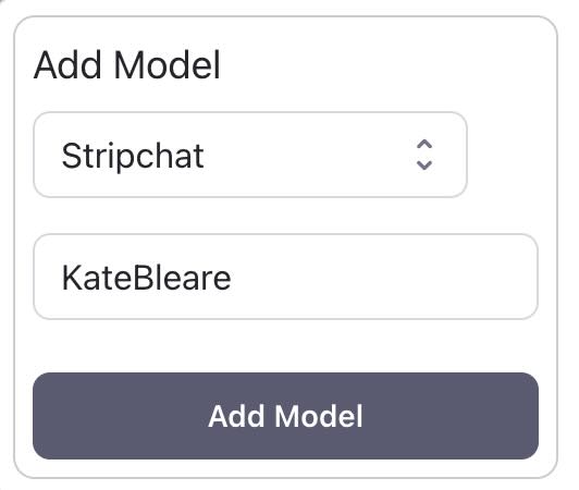 Open CaptureGem and Paste Stripchat Model Name (note: the model name is case sensitive)
