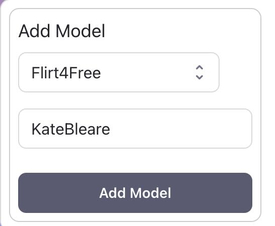 Open CaptureGem and Paste Flirt4Free Model Name